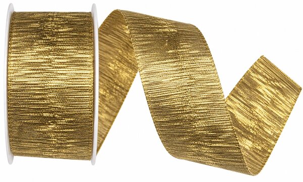 Stuha zlatá LIVERPOOL GOLD lurexová lesklá 40mm x 2m (14,- Kč/m)