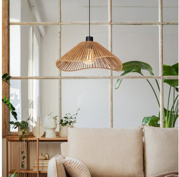 Eglo 44072 - Lustr na lanku LAVISTER 1xE27/60W/230V hnědá