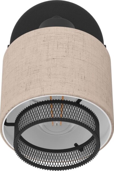 Eglo 43656 - Nástěnné bodové svítidlo ROSLEY 1xE14/40W/230V černá/béžová