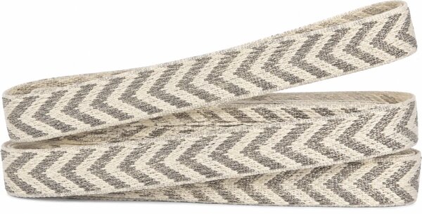 Stuha FISHBONE stříbrná 10mm x 2m (2,50 Kč/m)