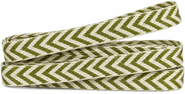 Stuha FISHBONE zelená 10mm x 2m (2,50 Kč/m)