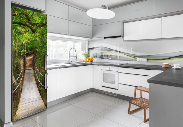 Foto nálepka skin lednička Visací most FridgeStick-70x190-f-40487494