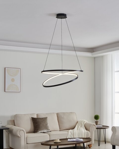 Eglo 901138 - LED Lustr na lanku RUOTALE LED/42W/230V 3000K černá
