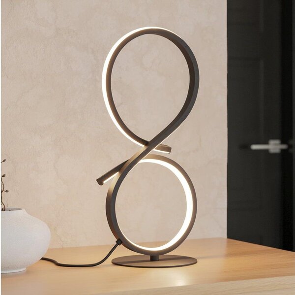 Eglo 901269 - LED Stolní lampa SERPINS LED/11,4W/230V 3000K černá