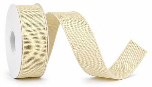 Stuha látková Nature Taft – Cream Harmony krémová 25mm x 2m (8,- Kč/m)