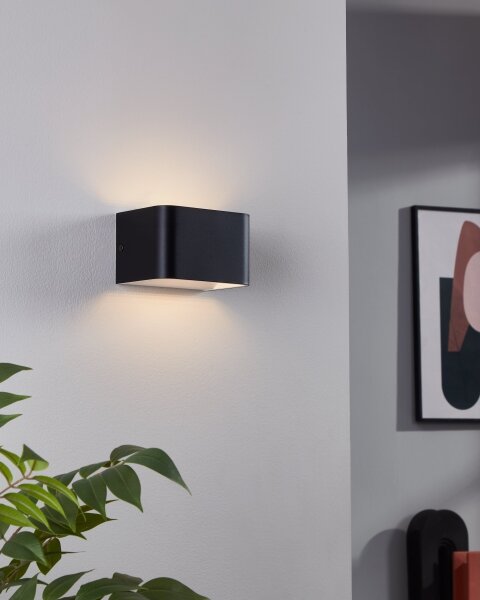 Eglo 901016 - LED Nástěnné svítidlo SANIA LED/6W/230V 3000K černá