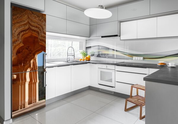 Tapeta nálepka na ledničku Lotus Mahal Hampi FridgeStick-70x190-f-40620244