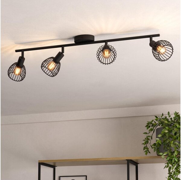 Eglo 901042 - Bodové svítidlo SONNINO 4xE14/40W/230V černá