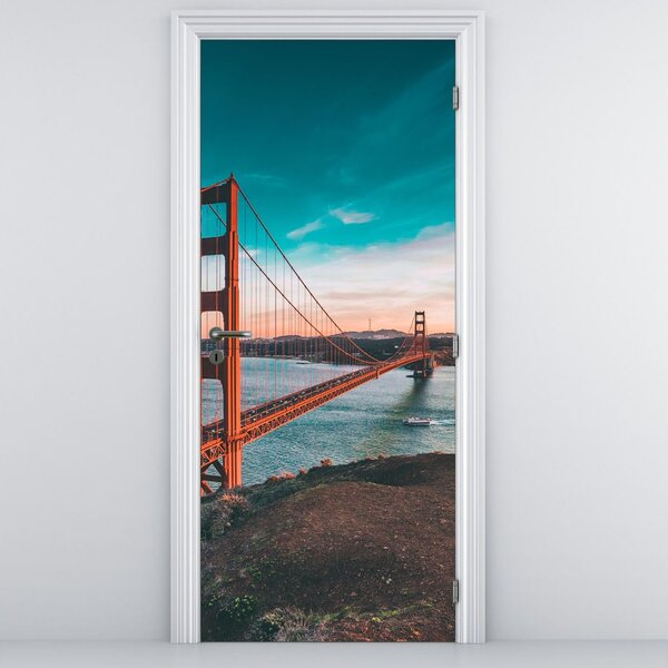 Fototapeta na dveře - Golden Gate (95x205cm)