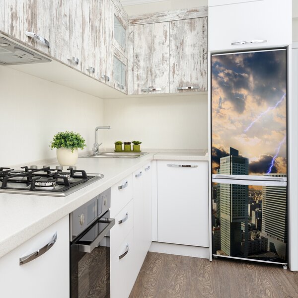 Tapeta na ledničku Bouře nad Varšavou FridgeStick-70x190-f-41880517