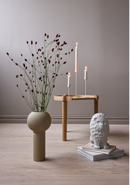 COOEE Design Svícen Candlestick Sand - 13 cm CED325
