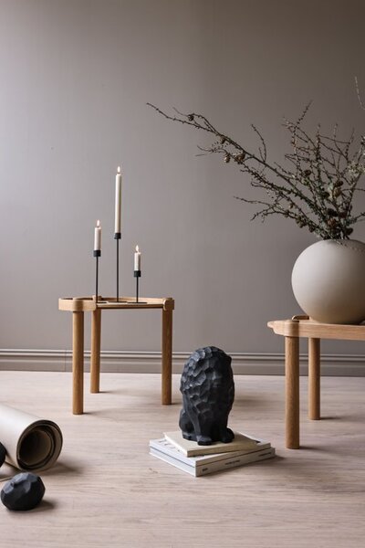 COOEE Design Svícen Candlestick Black - 13 cm CED324