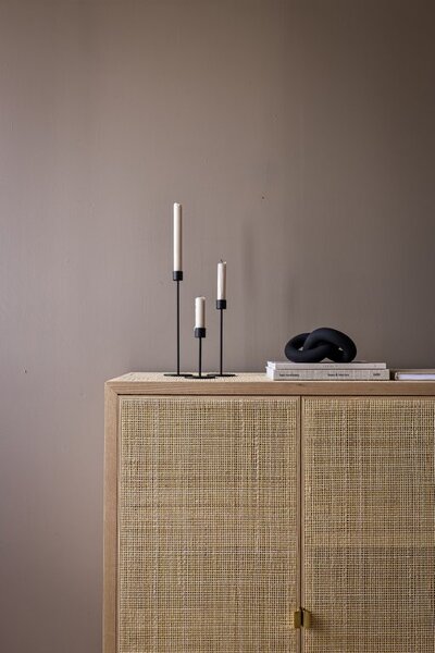 COOEE Design Svícen Candlestick Black - 13 cm CED324