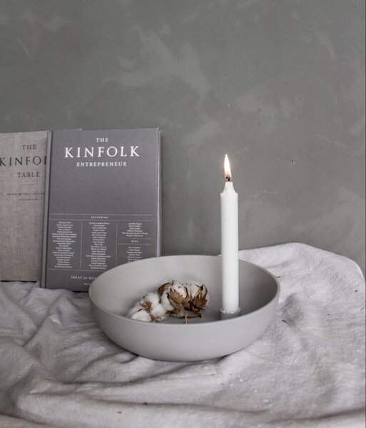 Storefactory Scandinavia Keramický svícen Lidatorp L - Light Grey SF105