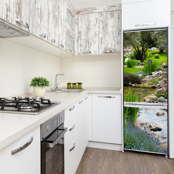 Nálepka tapeta na ledničku Asijská zahrada FridgeStick-70x190-f-42438525