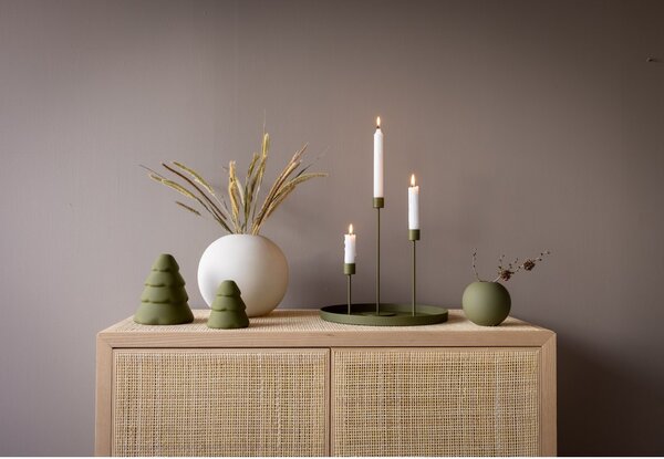 COOEE Design Svícen Candlestick Olive - 21 cm CED322