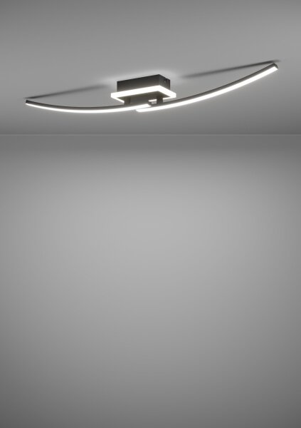 Eglo 901217 - LED Stropní svítidlo LUNGOLAGO LED/12W/230V 4000K černá