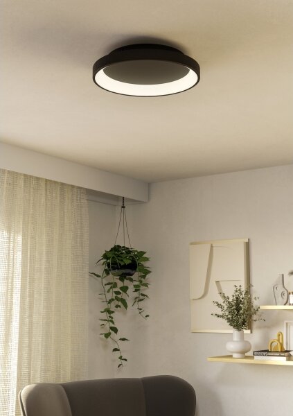Eglo 901251 - LED Stmívatelné stropní svítidlo LORETELLO LED/12W/230V černá + DO