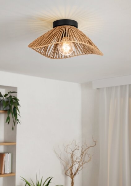 Eglo 44071 - Stropní svítidlo LAVISTER 1xE27/60W/230V hnědá
