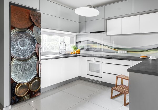 Nálepka tapeta na ledničku Bazar v Damašku FridgeStick-70x190-f-43429822