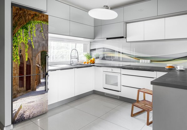 Tapeta nálepka na ledničku Ulička FridgeStick-70x190-f-43877162