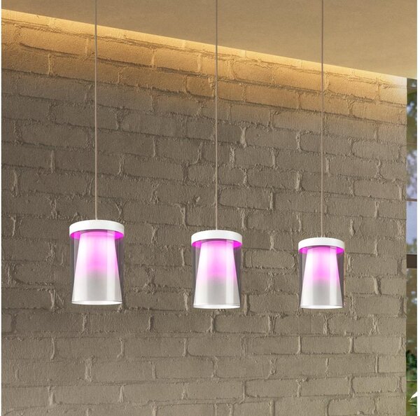 Eglo 901122-LED RGBW Stmívatelný lustr na lanku CHIUSELLO-Z 3xLED/3,7W/230V bílá