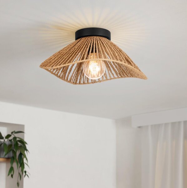 Eglo 44071 - Stropní svítidlo LAVISTER 1xE27/60W/230V hnědá