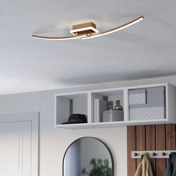 Eglo 901219 - LED Stropní svítidlo LUNGOLAGO LED/12W/230V 4000K měděná