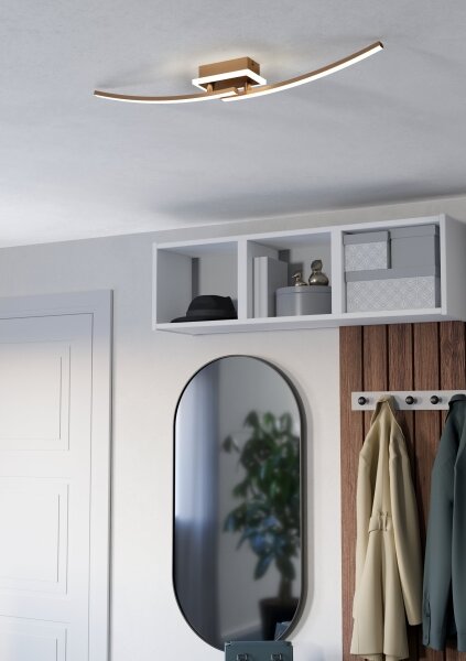 Eglo 901219 - LED Stropní svítidlo LUNGOLAGO LED/12W/230V 4000K měděná