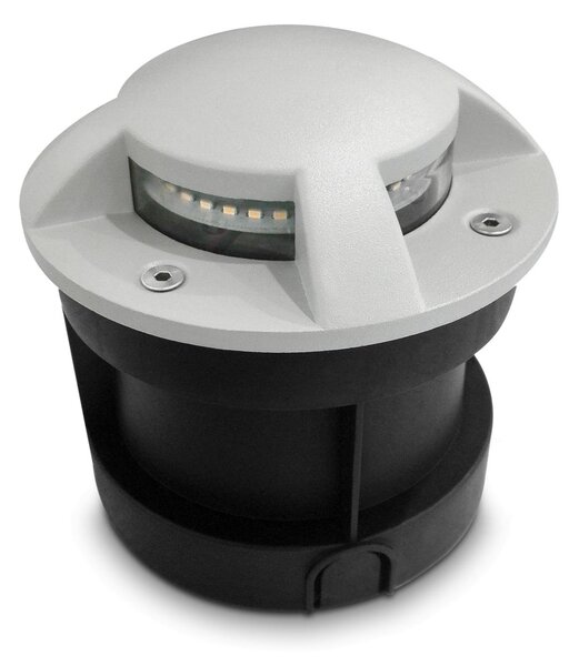 CEN PAVIC4L-0513030 Zemní LED PAVI 120 mm 4 světla 5W 24VAC/DC 3000K 160Lm 100d 130x130mm 500kg IP67 IK06 - CENTURY