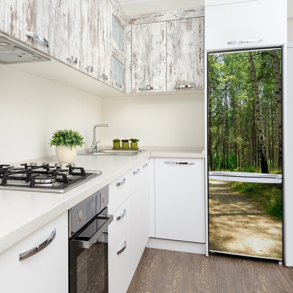 Nálepka fototapeta na ledničku Břízový les FridgeStick-70x190-f-4509873
