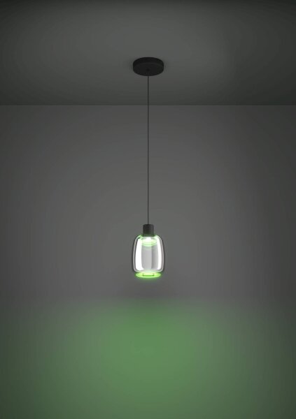Eglo 901119 - LED RGBW Stmívatelný lustr na lanku MOLOCHIO-Z LED/3,7W/230V černá