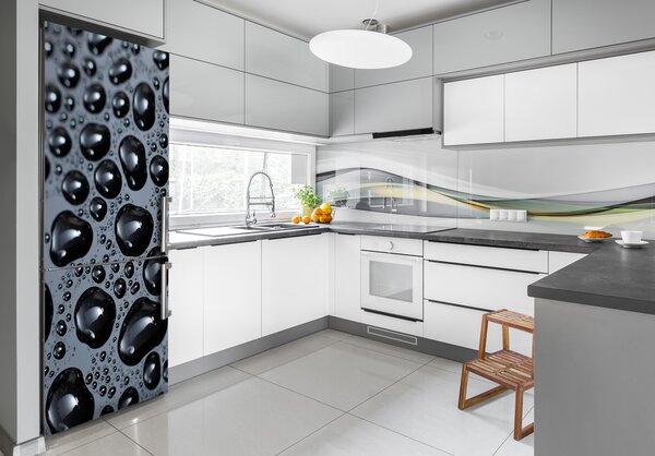 Nálepka fototapeta na ledničku Kapky vody FridgeStick-70x190-f-46839170