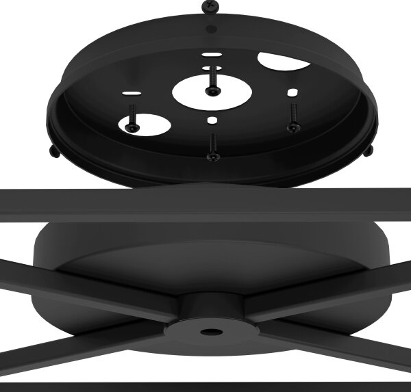Eglo 43721 - Stropní svítidlo SPEKE 5xE27/40W/230V černá