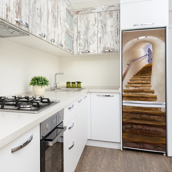 Samolepící nálepka na ledničku Schody v zámku FridgeStick-70x190-f-49825952