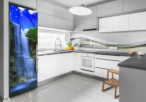 Nálepka na ledničku Příroda vodopád FridgeStick-70x190-f-49524528