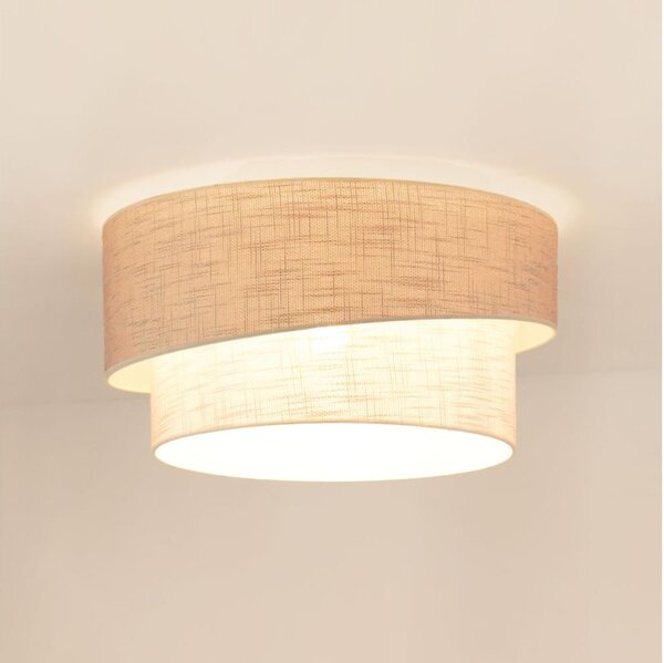 Brilagi - Stropní svítidlo DOVER SHINE 1xE27/15W/230V pr. 50 cm šedá/krémová