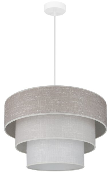 Brilagi - Lustr na lanku ALASKA LUNETA 1xE27/15W/230V pr. 45 cm šedá/krémová