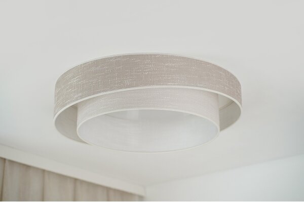 Brilagi - LED Stropní svítidlo DOVER SHINE LED/26W/230V pr. 60 cm šedá/krémová