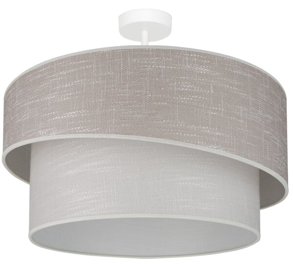 Brilagi - Přisazený lustr DOVER SHINE 1xE27/15W/230V pr. 50 cm šedá/krémová
