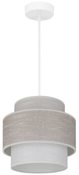 Brilagi - Lustr na lanku DOVER SPACE 1xE27/15W/230V pr. 25 cm šedá/krémová