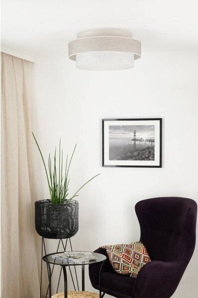 Brilagi - Stropní svítidlo DOVER SPACE LED/12W/230V pr. 50 cm šedá/krémová