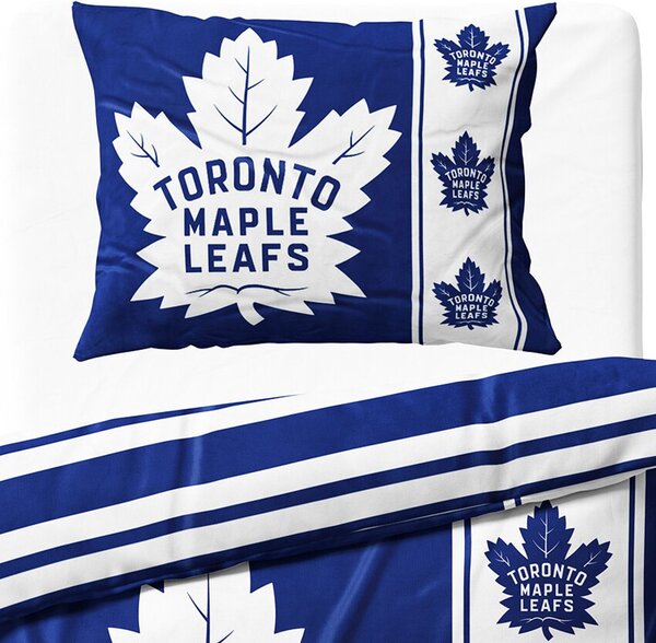 Mikroplyšové ložní povlečení NHL Toronto Maple Leafs - 70 x 90 cm + 140 x 200 cm