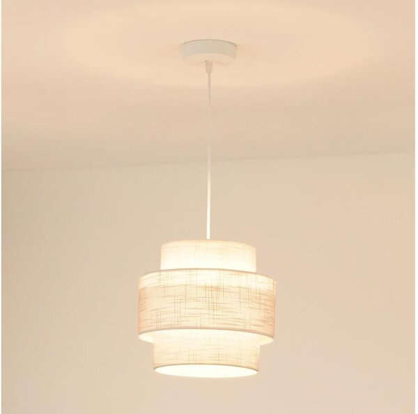 Brilagi - Lustr na lanku DOVER SPACE 1xE27/15W/230V pr. 25 cm šedá/krémová