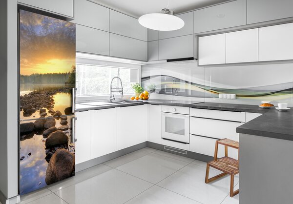 Nálepka na ledničku Příroda jezero FridgeStick-70x190-f-52295899