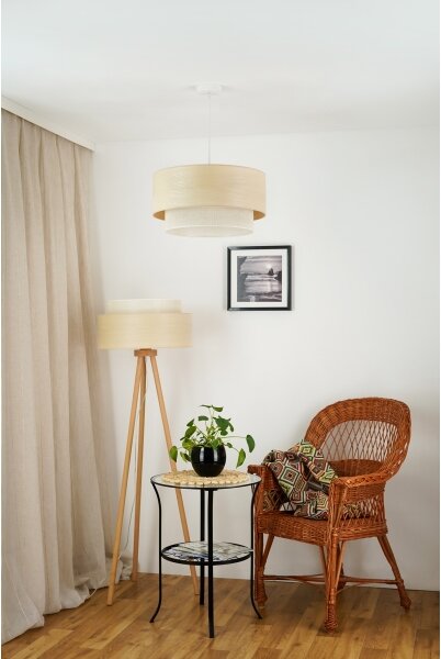 Brilagi - Stojací lampa ARIZONA BOHO 1xE27/15W/230V béžová