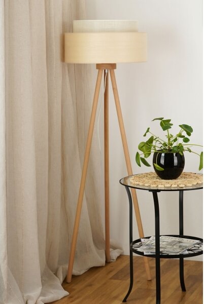 Brilagi - Stojací lampa ARIZONA BOHO 1xE27/15W/230V béžová