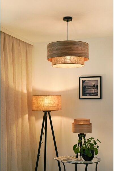 Brilagi - Lustr na lanku MONTANA BOHO 1xE27/15W/230V pr. 45 cm hnědá/černá
