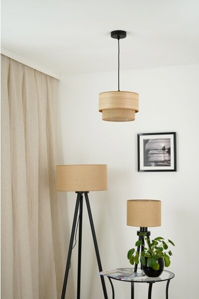 Brilagi - Lustr na lanku MONTANA BOHO 1xE27/15W/230V pr. 25 cm hnědá/černá