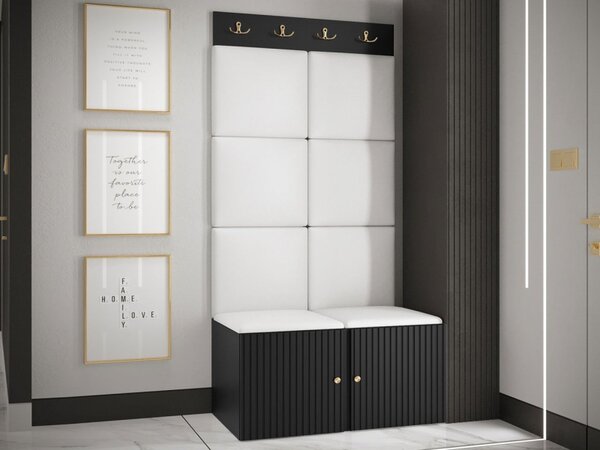 Předsíňová sestava Towiro Slim IV, Barva: bílá, Barva látek:: Abriamo 06 5903211370670